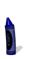crayon hopping blue md wht
