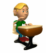 boy raising hand desk school md wht