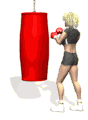 woman punching bag md wht