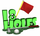18 holes flag waving md wht