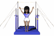 gymnast uneven bars finished md wht