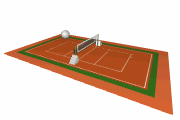 volleyball court ball volley md wht