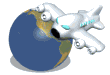 airplane earth md wht