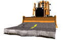 bulldozer shovel concrete md wht